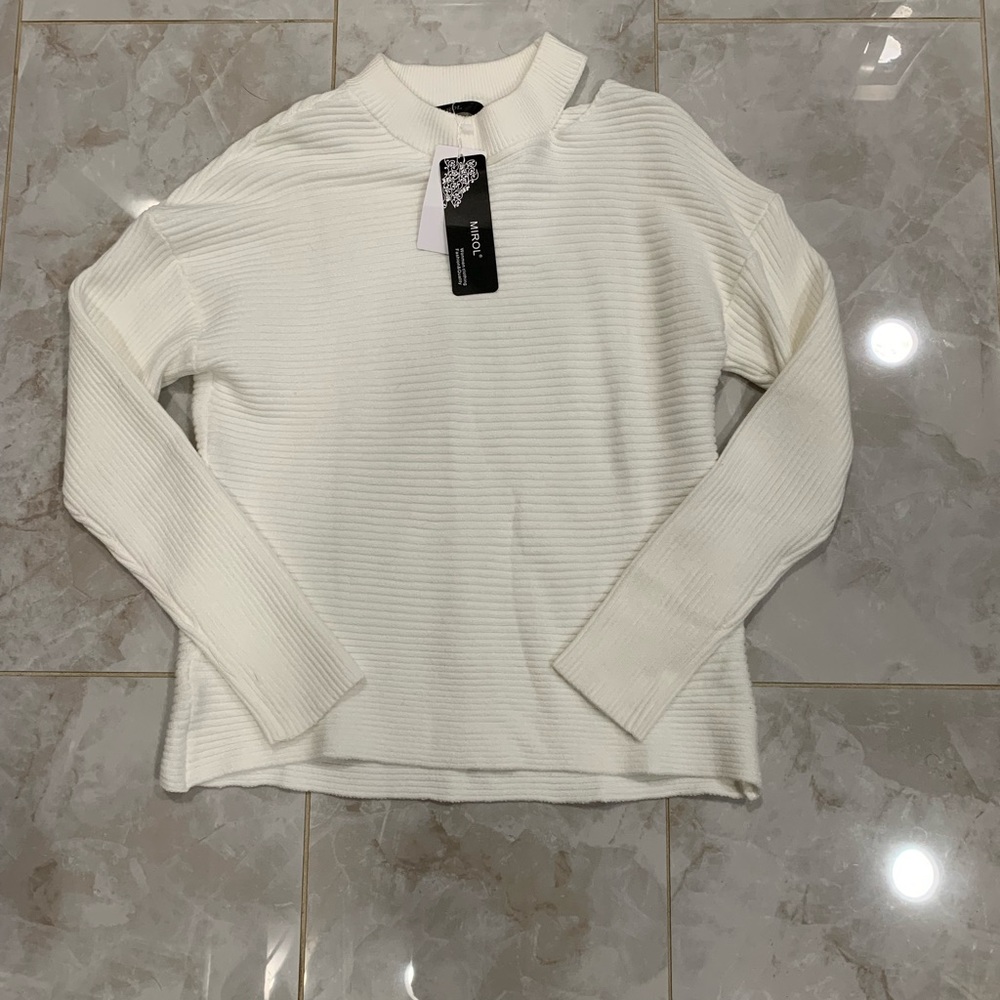 NWT Mirol White Sweater